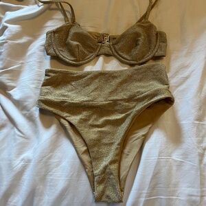 Gold Pilot Active Swim Suit